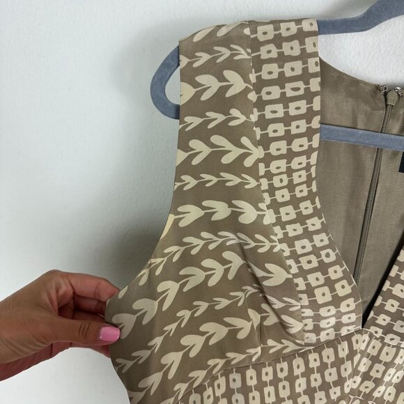 Anthropologie X Anna Sui Silk Midi Sleeveless Dress 6 V Neck Boho Summer - Picture 4 of 10